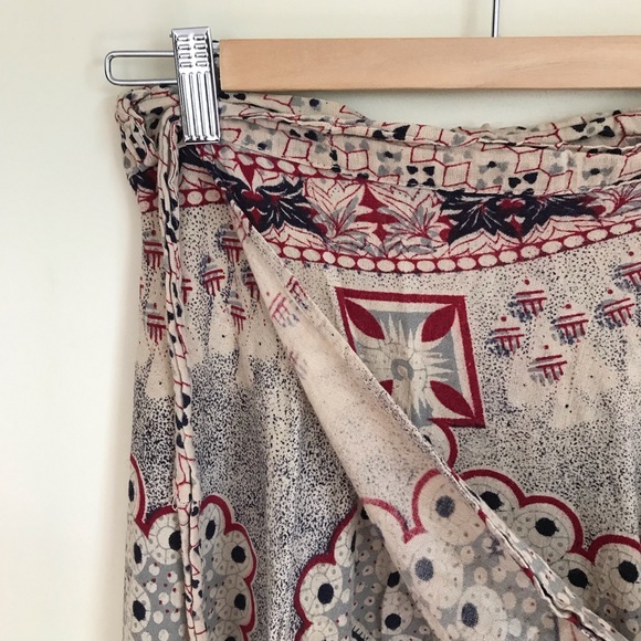 Vintage Indian bohemian wrap skirt - Picture 5 of 5
